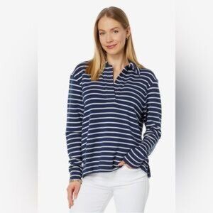 Vineyard Vines Stripe Dreamcloth® Polo in Deep Bay